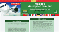 Desktop Screenshot of mexicoaerospacesummit.com